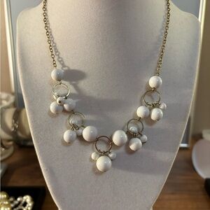 Vintage AVON White Beaded Necklace